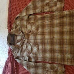 Plaid Button-Up Shirt